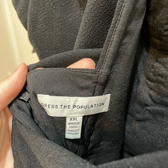 🆕 NWT Dress the Population Louisa Flutter Sleeve Dress - Picture 4 of 7